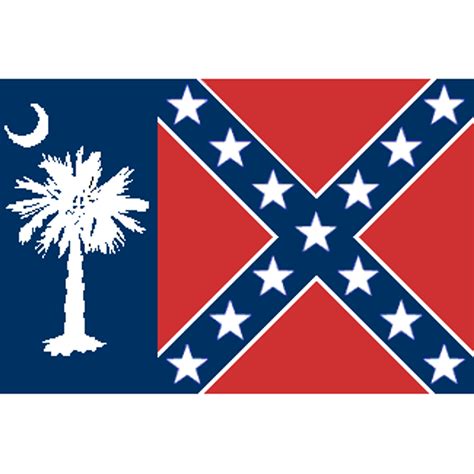 South Carolina with Confederate Battle Flag