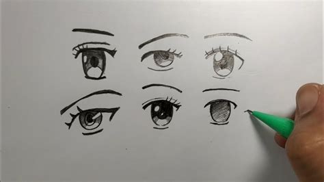 Ways To Draw Anime Eyes - Eyes Anime Manga Drawing Draw Eye Styles Girl Step Different Drawings ...