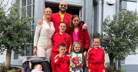 Tyson Fury and his three sons wear matching outfits as boxer enjoys ...