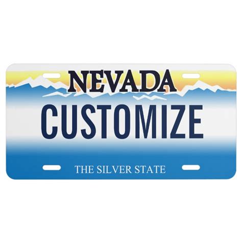 Nevada Custom License Plate | Zazzle.com