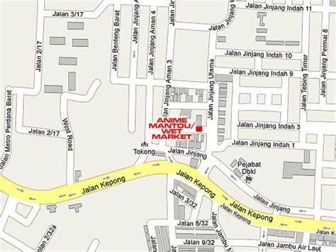 Map @ Jinjang Utara Morning Wet Market - Malaysia Food & Restaurant Reviews