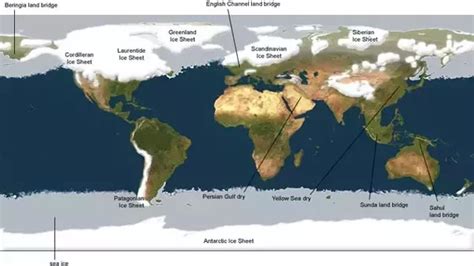 Ice age glacier map. | Ice age, Historical maps, Prehistoric world