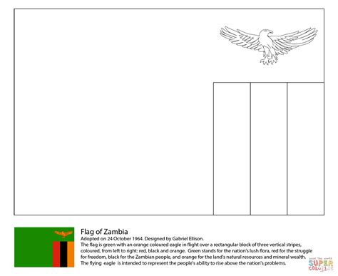 Zambia Printable Flag Template Zambia Printable Flag Template Flag ...