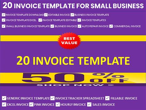 20editable Invoice Template for Small Business invoice Tracker excel Invoice Template Small ...