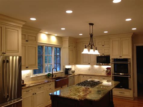 I feel this picture has a good example of light in a room. | Kitchen recessed lighting, Best ...