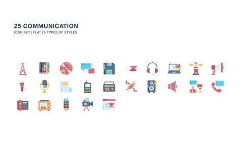 Communication Icon Set - Design Cuts