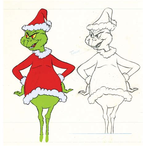 Original production cel and matching drawing from how the grinch clipart - WikiClipArt