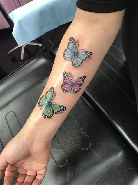 Butterflies colored with my kids birthstone colors . I've waited a long ...