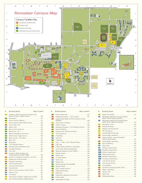 Rensselaer Campus Map - Rensselaer Polytechnic Institute