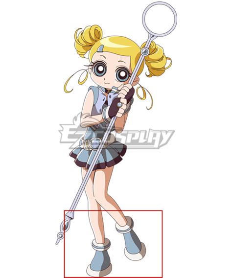 The Powerpuff Girls Z Bubbles Miyako Gotokuji Blue Cosplay Shoes