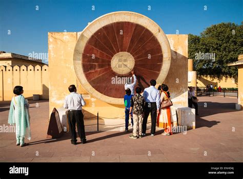 Sundial in the astronomy complex Jantar Mantar, Jaipur, Rajasthan, India Stock Photo - Alamy