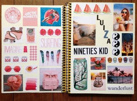 Tumblr notebook collage Notebook Collage, Diy Notebook Cover, Collage ...