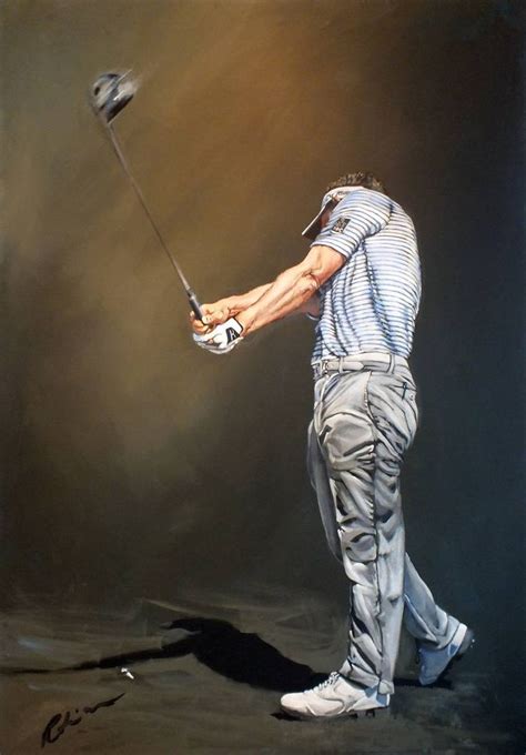 Luke Donald at the 2012 DP World Tour Championship Painting in 2021 ...