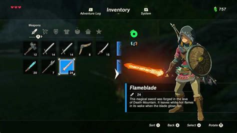 Flameblade - The Legend of Zelda: Breath of the Wild Guide - IGN