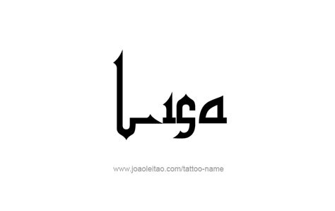 Lisa Name Tattoo Designs