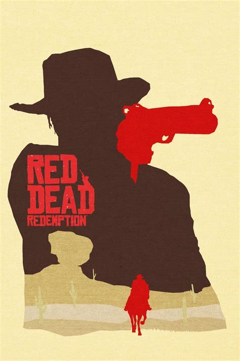 Red Dead Redemption Minimalist Poster by LandLCreations on deviantART Video Game Posters, Video ...