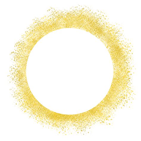 Gold Glitter Circle PNG Image, Gold Glitter Circle Frame For Wedding Invitation Decoration, Gold ...