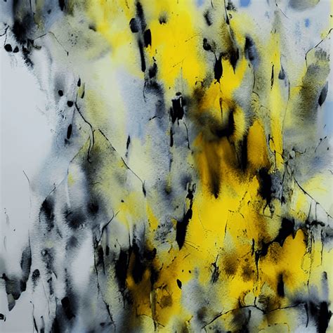 Yellow Abstract Painting · Creative Fabrica