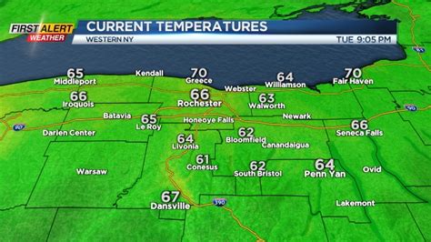 Rochester Regional Temperatures - WHEC.com