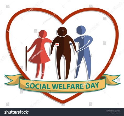 Social Welfare Day Vector Flat Symbol Stock Vector (Royalty Free ...