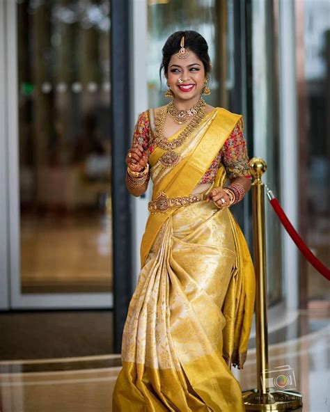 White South Indian Wedding Saree | donyaye-trade.com