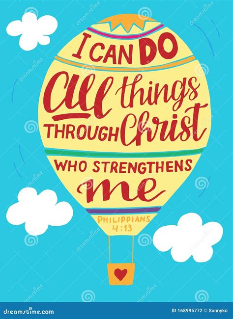 Hand Lettering I Can Do All Things through Christ, Who Strengthens Me ...