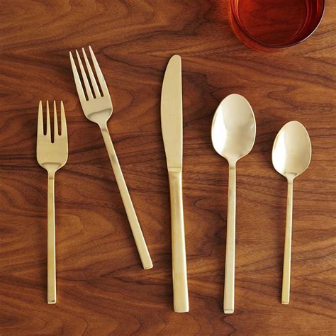 Gold Cutlery 5-pc. Place Setting | west elm AU