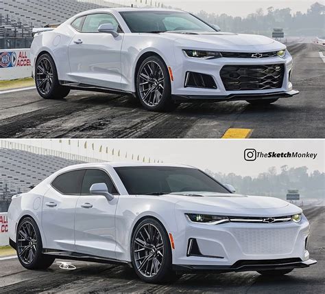 Chevrolet Camaro Becomes Tesla-Fighting Four-Door EV in Digital Rendering - autoevolution