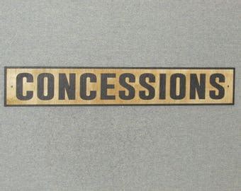 Concessions sign | Etsy