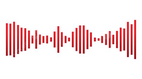 Sound Wave Frequency Vector Hd PNG Images, Sound Wave Red Vector, Sound Wave, Sound Wave Red ...