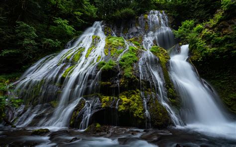 Waterfalls Gifford Pinchot National Forest Washington Usa Upper Panther ...