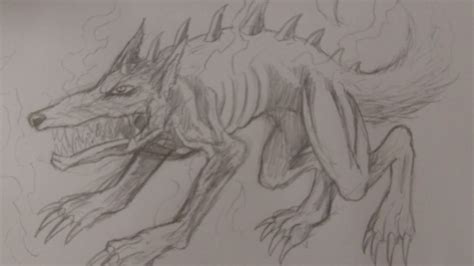 Hellhound Dog Drawing