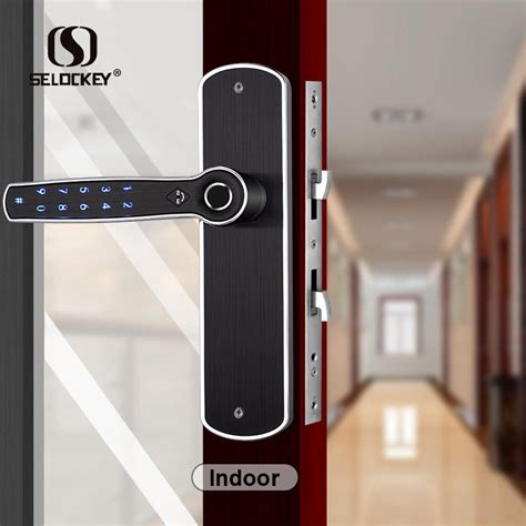 Double Sided Fingerprint Electric Smart Dual Bluetooth Gate Locks