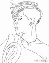 Rihanna Portrait coloring pages  Hellokidscom sketch template