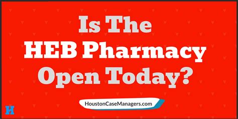 HEB Pharmacy Hours: What Time Does The Pharmacy Open And Close?