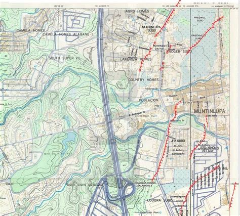 Filipino Bum: Muntinlupa Map West Valley Fault Line