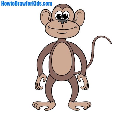 Drawing Kids Drawing Monkey Cartoon - Use one pair for each of the arms ...