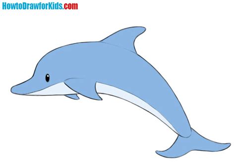 How to Draw a Dolphin for Kids