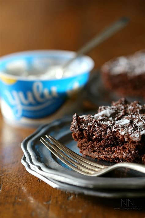 Dark Chocolate Yogurt Brownies - Nutmeg Nanny