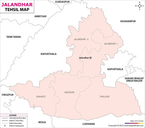 Jalandhar Tehsil Map