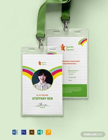 13+ Teacher ID Card Templates - Illustrator, PSD, MS Word, Publisher, Pages