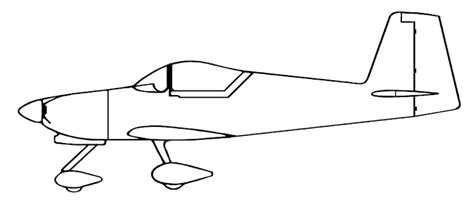 Van's Aircraft Photos - RV-7A and 9A Side View Drawing