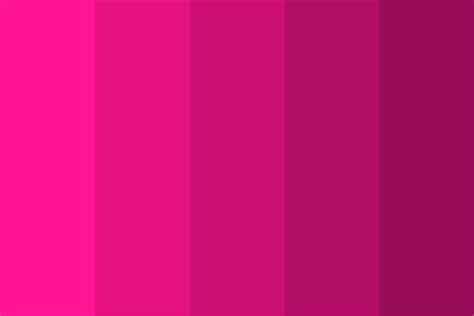 Deep Pink Gradient Color Palette