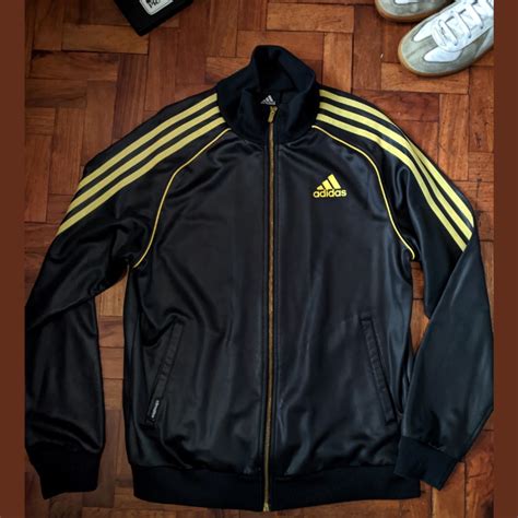 Adidas Black and Gold Climalite Track Jacket, Men's Fashion, Coats, Jackets and Outerwear on ...