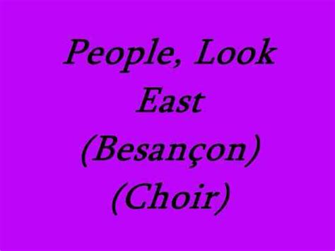 People, Look East (Choir) - YouTube