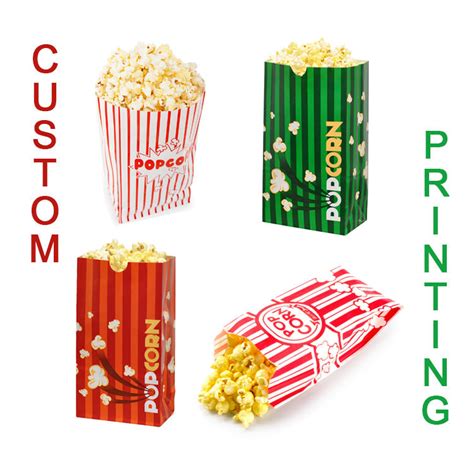 Prime Quality Greaseproof Logo Printing Kraft Paper Microwave Popcorn ...