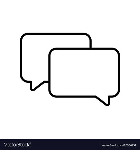 Best chat speech bubble icon template message Vector Image