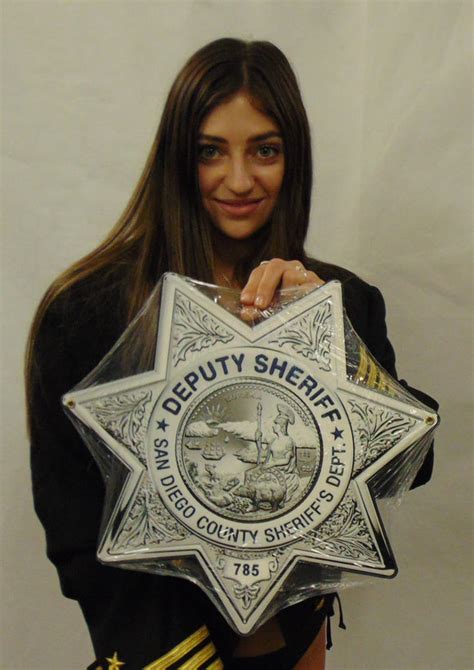 San Diego Sheriff's Department Badge All Metal Sign With Your Badge Nu ...