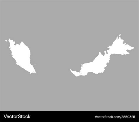 Map of malaysia Royalty Free Vector Image - VectorStock