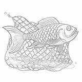Fishing Net Coloring Page  Pages Mimi Panda sketch template